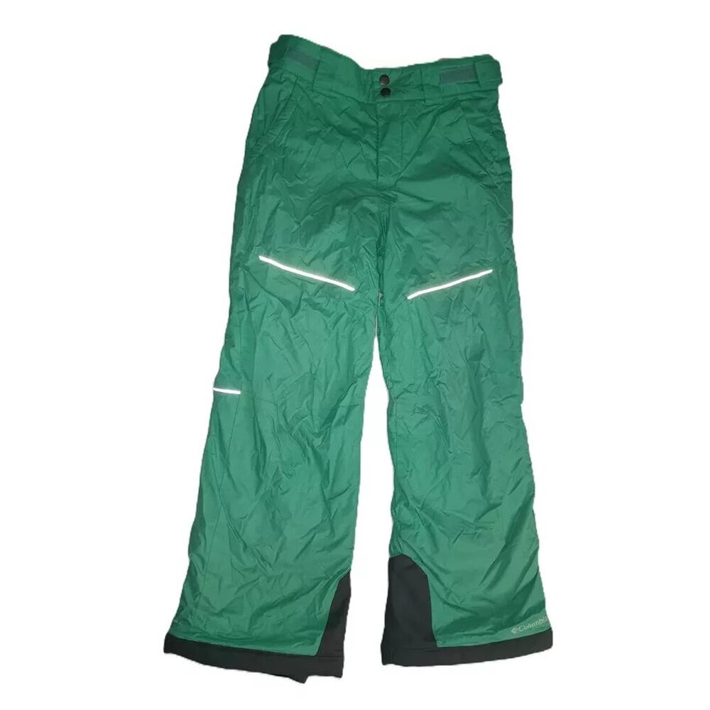 Columbia Unisex Insulated Snow Pants Waterproof OUTGROWN Green Sz M(10/12) B002